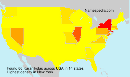 Surname Karanikolas in USA Surname Karanikolas in USA