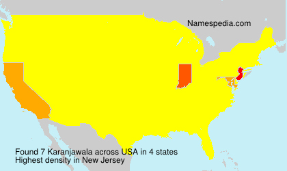 Surname Karanjawala in USA Surname Karanjawala in USA