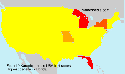 Surname Karapici in USA Surname Karapici in USA