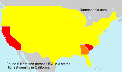 Surname Karatson in USA Surname Karatson in USA