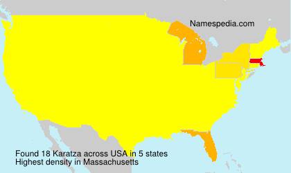 Surname Karatza in USA Surname Karatza in USA