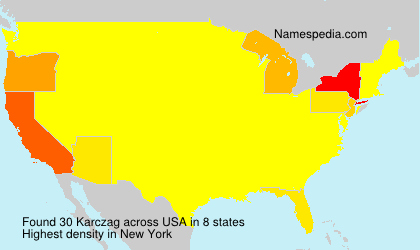Surname Karczag in USA Surname Karczag in USA