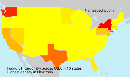 Surname Kardonsky in USA
