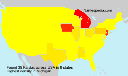 Surname Kardux in USA Surname Kardux in USA