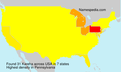 Surname Kareha in USA Surname Kareha in USA