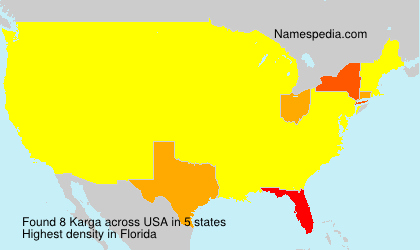 Surname Karga in USA Surname Karga in USA