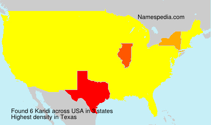 Surname Karidi in USA Surname Karidi in USA