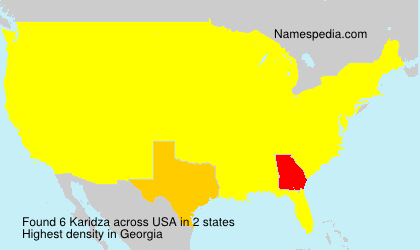Surname Karidza in USA Surname Karidza in USA