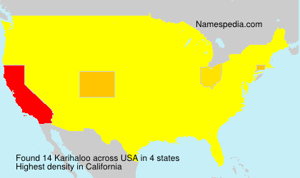 Surname Karihaloo in USA Surname Karihaloo in USA