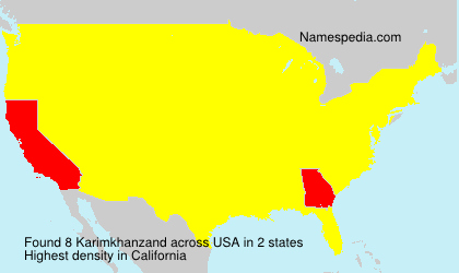 Surname Karimkhanzand in USA