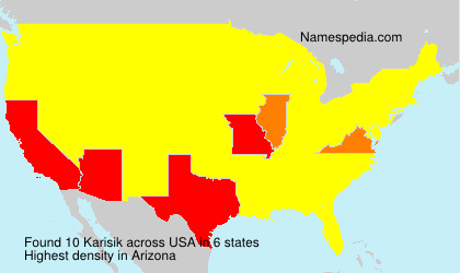 Surname Karisik in USA Surname Karisik in USA