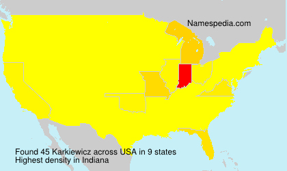 Surname Karkiewicz in USA Surname Karkiewicz in USA
