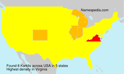 Surname Karklis in USA Surname Karklis in USA