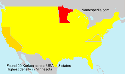 Surname Karkoc in USA Surname Karkoc in USA