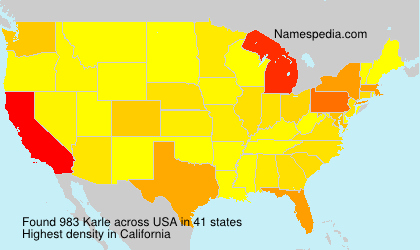 Surname Karle in USA