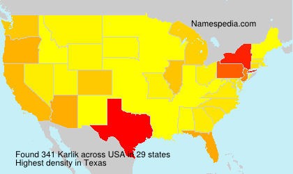 Surname Karlik in USA Surname Karlik in USA