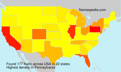 Surname Karlo in USA Surname Karlo in USA
