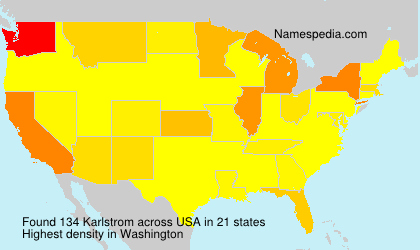 Surname Karlstrom in USA Surname Karlstrom in USA