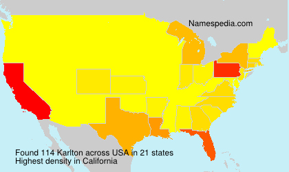 Surname Karlton in USA Surname Karlton in USA