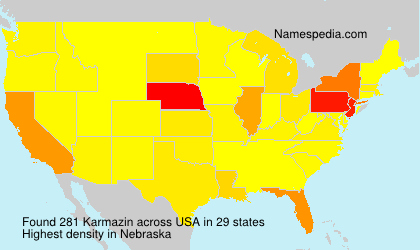 Surname Karmazin in USA Surname Karmazin in USA