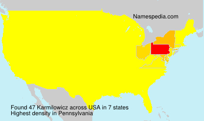 Surname Karmilowicz in USA Surname Karmilowicz in USA