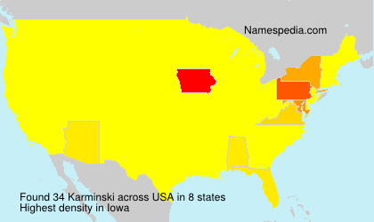Surname Karminski in USA Surname Karminski in USA