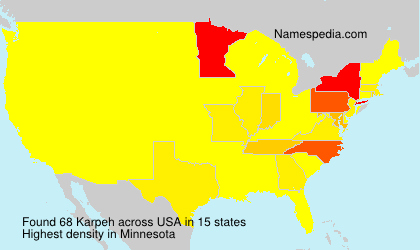 Surname Karpeh in USA Surname Karpeh in USA