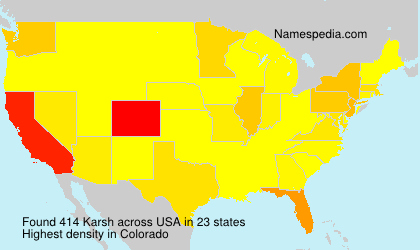 Surname Karsh in USA Surname Karsh in USA