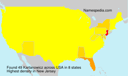 Surname Kartanowicz in USA Surname Kartanowicz in USA