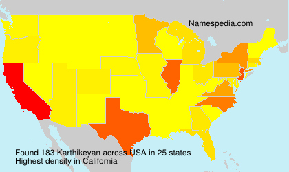 Surname Karthikeyan in USA Surname Karthikeyan in USA