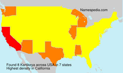 Surname Kartikeya in USA