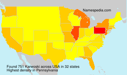Surname Karwoski in USA Surname Karwoski in USA