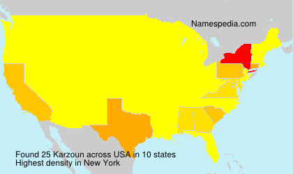 Surname Karzoun in USA Surname Karzoun in USA