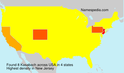 Surname Kasabach in USA Surname Kasabach in USA