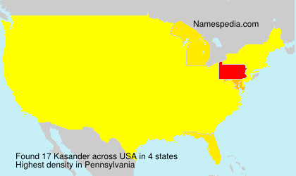 Surname Kasander in USA Surname Kasander in USA