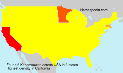 Surname Kasemsuwan in USA Surname Kasemsuwan in USA