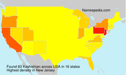 Surname Kashishian in USA Surname Kashishian in USA