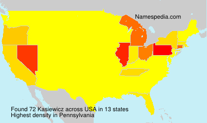 Surname Kasiewicz in USA Surname Kasiewicz in USA