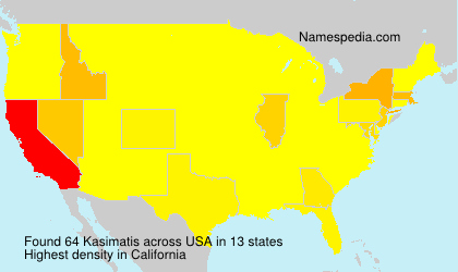 Surname Kasimatis in USA Surname Kasimatis in USA