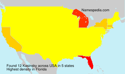 Surname Kasinsky in USA Surname Kasinsky in USA