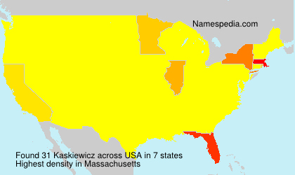 Surname Kaskiewicz in USA Surname Kaskiewicz in USA