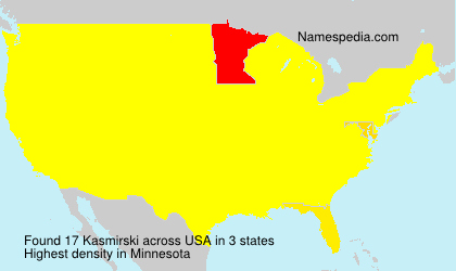 Surname Kasmirski in USA Surname Kasmirski in USA