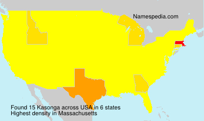 Surname Kasonga in USA Surname Kasonga in USA
