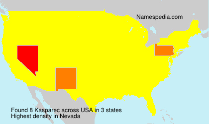 Surname Kasparec in USA Surname Kasparec in USA