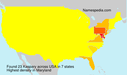 Surname Kaspary in USA Surname Kaspary in USA