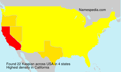 Surname Kaspian in USA Surname Kaspian in USA