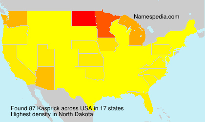 Surname Kasprick in USA Surname Kasprick in USA