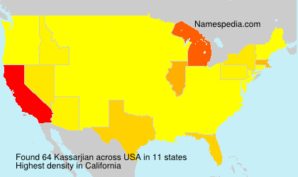 Surname Kassarjian in USA Surname Kassarjian in USA