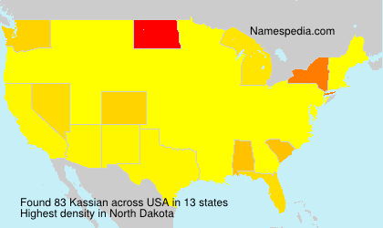 Surname Kassian in USA Surname Kassian in USA