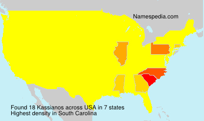Surname Kassianos in USA Surname Kassianos in USA